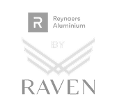 Reynaers Aluminium by Raven logo.