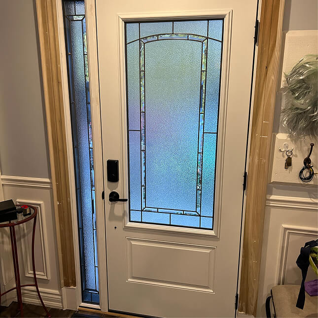 Completed Ridley custom door installation.