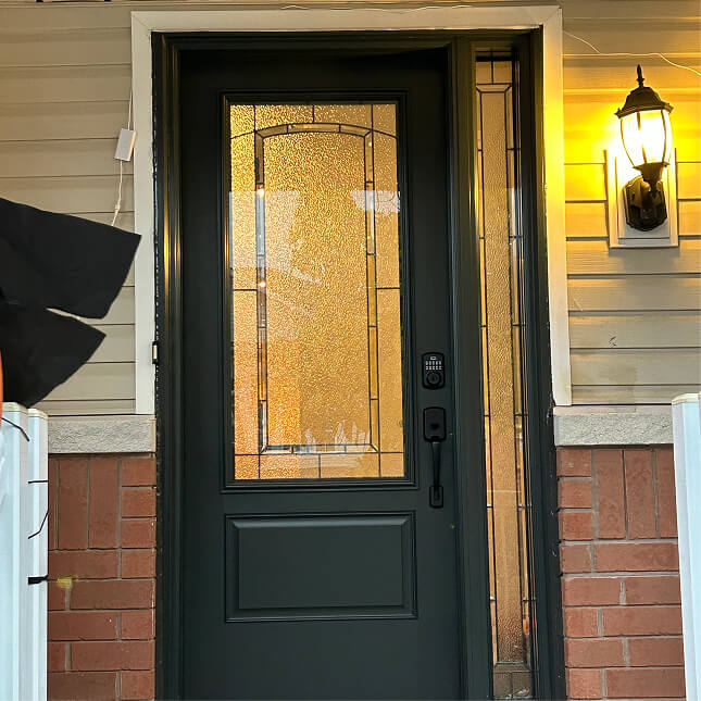 Completed Ridley custom door installation.