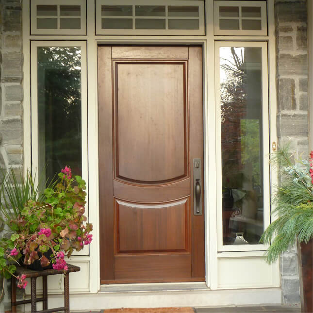 Completed Ridley custom door installation.