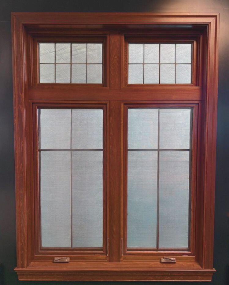 Natural wood window and door finish in a residential interior